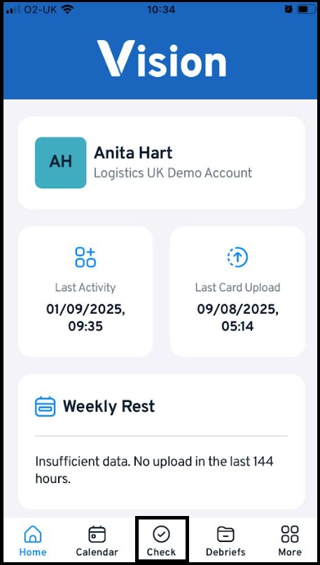 Vision App- Walkaround Checks