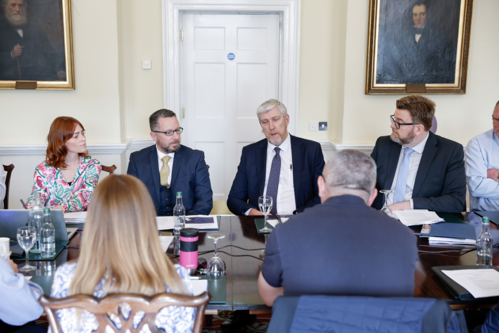 Keeping logistics at the top table: Logistics UK welcomes Minister O’Dowd to meet members in Belfast