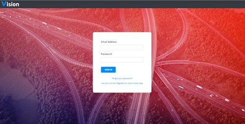 New look sign-in screen for Vision.