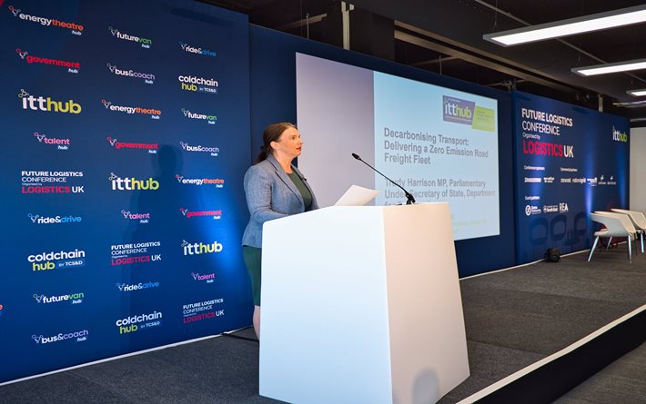 Transport Minister announces £200 million zero emission HGV funding at Logistics UK conference