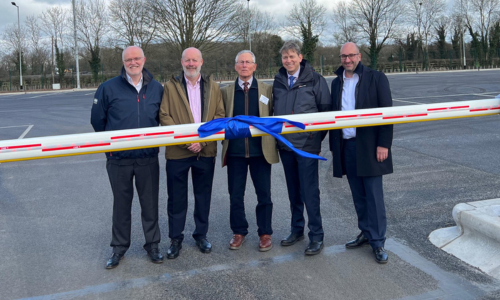 David Wells OBE joins in launch of £2 million new lorry park