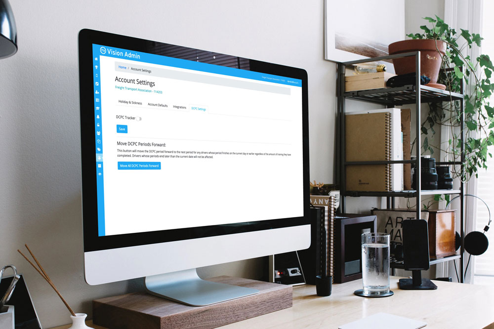 Account setting and changes for DCPC