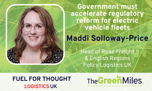 Government must accelerate regulatory reform for electric vehicle fleets