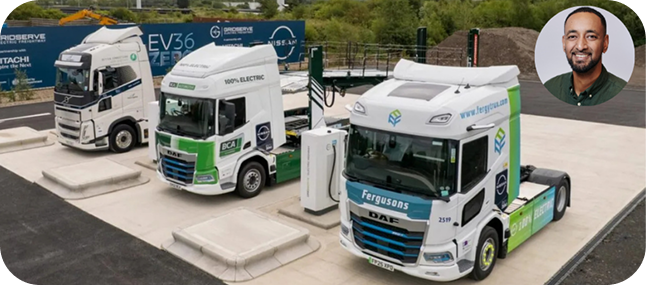 Nissan unveils £1.4 million UK electric truck charging hub