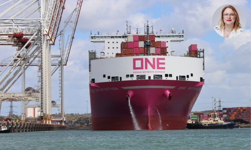 This is the ONE – new container ship strengthens US-Europe trade route